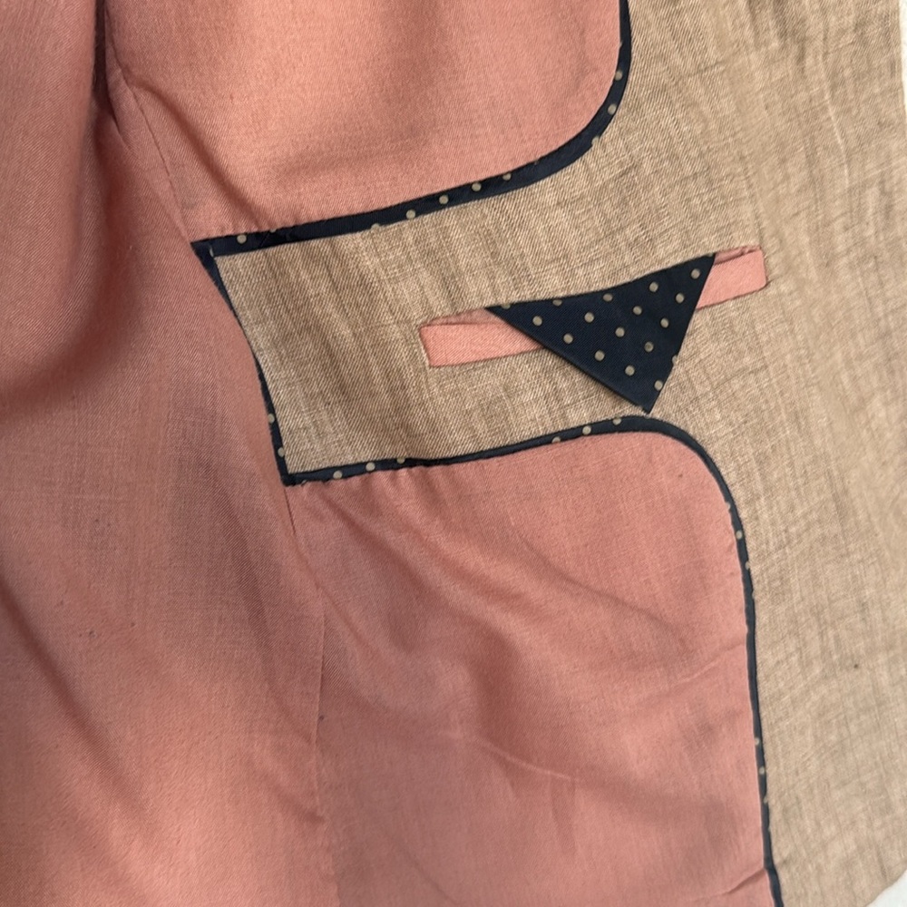 Linen Tan Blazer by Zara, Small - Picture 8 of 11